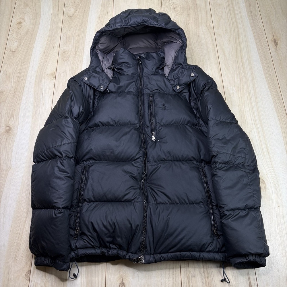 Polo Ralph Lauren Performance Jacket Mens Small Parka Down Puffer Hooded Coat